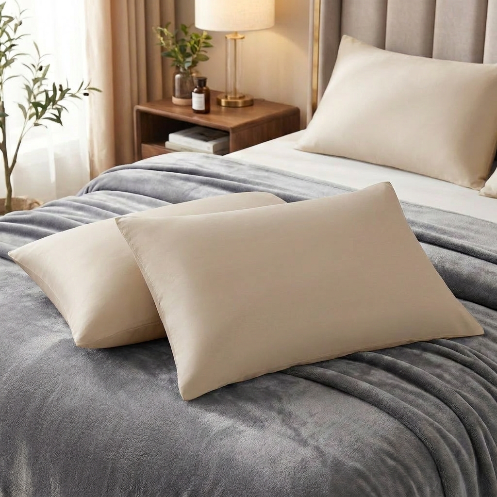 PremiumSleep - 100% Bambusfaser Kopfkissen Bezug 50 x 75cm